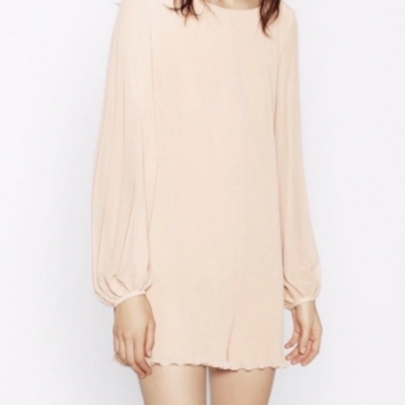 Zara Pleated Long Sleeve Short Romper Small - Picture 6 of 8